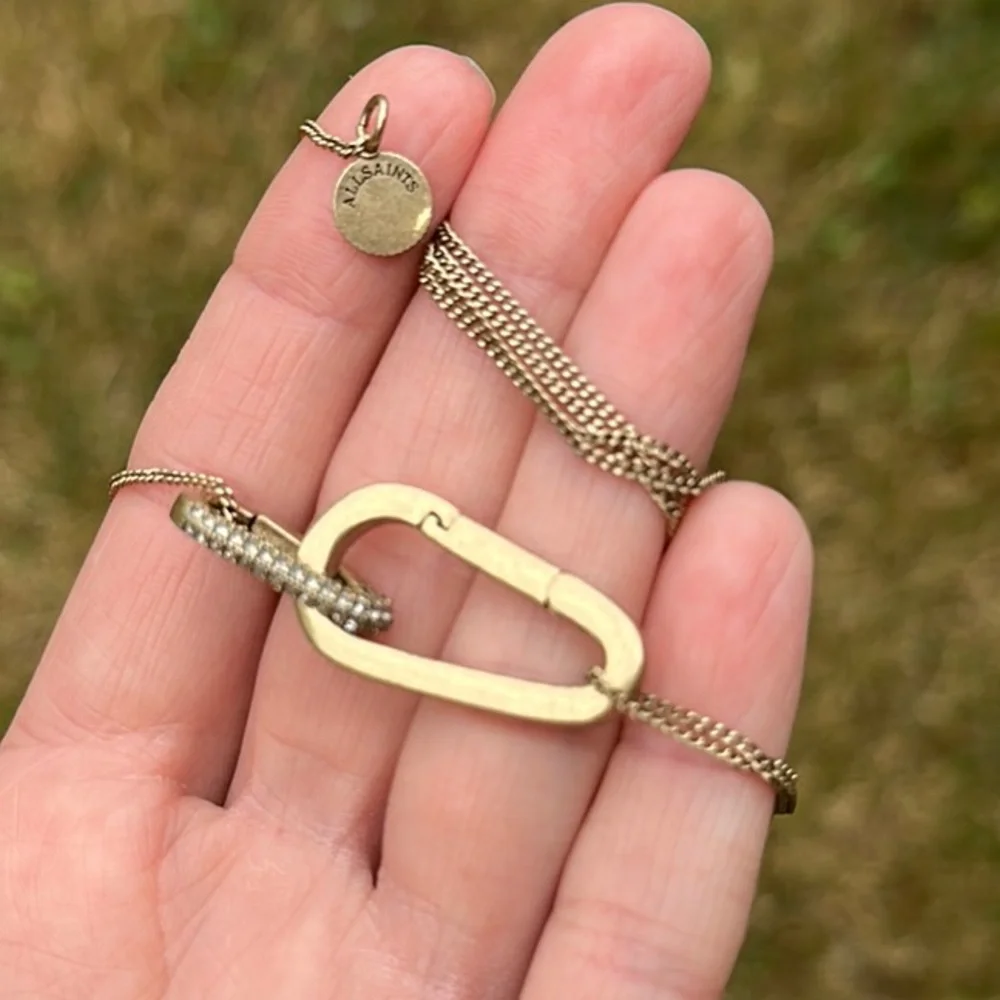 Allsaints Double Carabiner Necklace - Picture 5 of 5